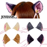 NEWカラーの鈴付き猫耳・獣耳クリップ【イベント/パーティ/仮装/猫耳/アニマル/ねこみみ/アイテム/小物/雑貨/コスプレ/コスチューム】CA049 ブラウン