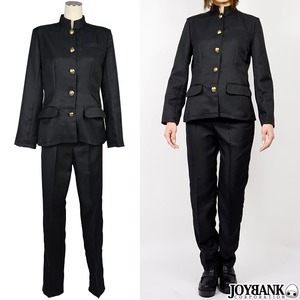 高校生の学ランコスチュームセット【イベント/仮装/レディース/男装/応援団/コスプレ/コスチューム/制服/学生服/衣装】01010072 Mサイズ ブラック