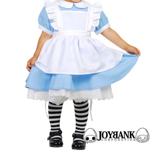 KIDS不思議の国のアリス 子供用エプロン付きワンピースセット【キッズ/ハロウィン/クリスマス/イベント/パーティ/仮装/コスプレ/コスチューム/メイド/メルヘン/衣装】01000566 サイズ120