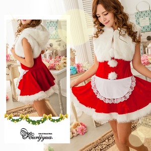 大きいサイズ☆ボレロ付♪メイド風ラブリーサンタさんでハッピーX'mas☆ KA62180LL〜4L