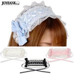 スウィートローズ ヘッドドレス4color【ロリータ/メイド/コスプレ/アイテム/ヘアアクセサリー/ハロウィン/クリスマス/イベント/パーティ/仮装/コスプレ】KM-630 ブルー
