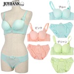 センターバタフライギャザーカップブラ＆ショーツセット【ブラショーツセット/ナイトウェア/下着/ランジェリー/コスプレ】07000219 グリーンS