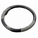 SPARCO（スパルコ） ステアリングカバーMサイズ Ver.2 GREY／BLACK（レザー） SPC1101L