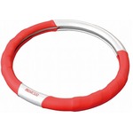 SPARCO（スパルコ） ステアリングカバーMサイズ Ver.2 RED／SILVER（カーボン） SPC1102
