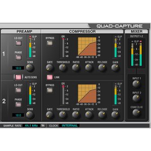 Rolandi[hj USB 2.0I[fBIEC^[tF[X USB Audio Interface QUAD-CAPTURE UA-55摜R