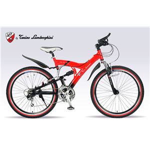 Lamborghini（ランボルギーニ） 自転車 MTB26・18SP・W-SUS TL-961 RED