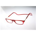 Clic readers（クリックリーダー）【老眼鏡】 レッド 度数+2.50
