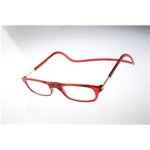 Clic readers(クリックリーダー)【老眼鏡】 レッド 度数+3.50