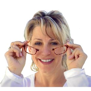 Clic readers(クリックリーダー)【老眼鏡】 ブラウン 度数+3.00
