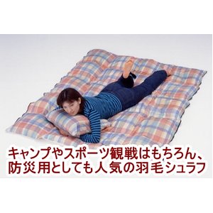 多目的羽毛シュラフ(クッションカバー付) シングル画像その1更新中