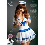 新作 ふんわりパニエ入りセーラー服ワンピース/コスプレ/z482-1