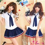 新作 女子高生ミニスカセーラー服コスチューム3点セット/コスプレ/z470