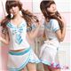 コスプレ セクシーミニスカ女子高生セーラー服セット z398-11画像最小1