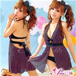 水着☆ワンピース／体型カバー／ラッシュガード／bkn-p016