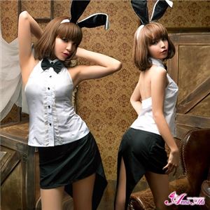 コスプレ コスチューム バニーガール 3点z1515 黒