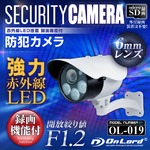【監視カメラ】【防犯カメラ】【屋外赤外線暗視カメラ】 強力赤外線LEDライト 6mmレンズ オンロード （OL-019） 24時間常時録画 暗視撮影 簡単設置
