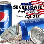 【隠し金庫】 飲料缶型 セーフティボックス 『SECRET SAFE シークレットセーフ』(OA-218) Pepsi アメリカン雑貨 米国直輸入 貴重品の保管 収納 タンス貯金 へそくり 防犯 スパイグッズ