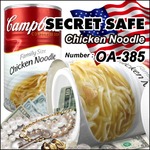 【隠し金庫】 食品缶型 セーフティボックス 『SECRET SAFE シークレットセーフ』(OA-385) Campbell's Chicken Noodle アメリカン雑貨 米国直輸入 貴重品の保管 収納 タンス貯金 へそくり 防犯 スパイグッズ