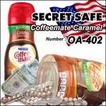 【隠し金庫】 食品ボトル型 セーフティボックス 『SECRET SAFE シークレットセーフ』(OA-402) Coffeemate Caramel アメリカン雑貨 米国直輸入 貴重品の保管 収納 タンス貯金 へそくり 防犯 スパイグッズ