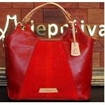 depoliva（デポリーバ）オリジナル定番コンパクトワイド2wayバッグ　レッド×紅 