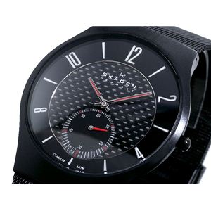 SKAGEN（スカーゲン） 腕時計 カーボンダイヤル チタン 805XLTBB