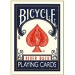 【トランプ】BICYCLE（バイスクル） ライダーバック ポーカーサイズ 【ブルー】【2個セット】