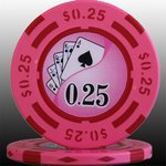 フォースポット チップ [ 25Ｃ ] ＜25枚セット＞ -カジノチップ・ポーカーチップ