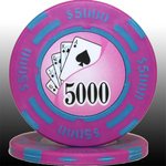 フォースポット チップ [ 5000＄ ] ＜25枚セット＞ - カジノチップ・ポーカーチップ