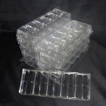 チップラック＜１００枚収納・アクリル製＞１０個セット
