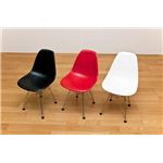 子供用椅子(DSR Kids Chair/キッズチェア) 高さ54cm スチール/ABS樹脂 ブラック(黒) 【完成品】