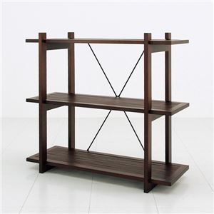 バンブーシェルフ(オープンラック) 【3段】 木製(天然木) 幅87cm×奥行35cm アジアンテイスト