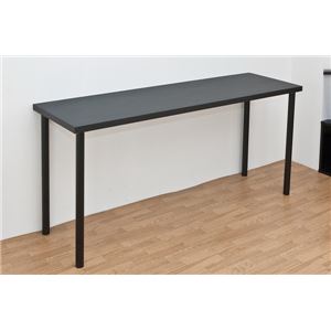 フリーテーブル(作業台/PCデスク/書斎テーブル) 【150cm×45cm】 天板厚3cm ブラック(黒)