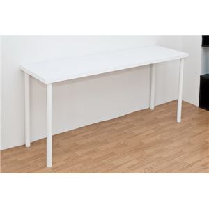 フリーテーブル(作業台/PCデスク/書斎テーブル) 【150cm×45cm】 天板厚3cm ホワイト(白)