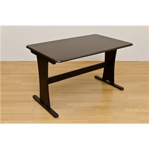 ダイニングテーブル(コローナ) 【120cm×75cm】 木製 アジャスター付き T字型脚 ダークブラウン