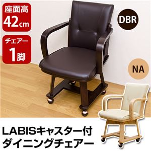 HTL-08NA （5.9）LABIS キャスター付きダイニングチェア NA