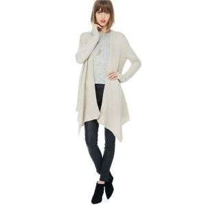BB Dakota ロング丈ニットトッパーカーディガン　アイボリー　レディース BE36618(OAT/S)