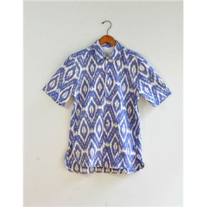 ALEXANDER YAMAGUCHI アフリカンシャツ ブルー メンズ OS-01S/S(BLE/M) 