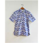 ALEXANDER YAMAGUCHI アフリカンシャツ ブルー メンズ OS-01S/S(BLE/S) 