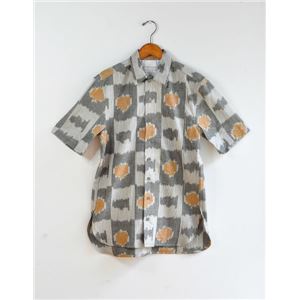 ALEXANDER YAMAGUCHI アフリカンファブリックシャツ  グレー メンズ OS-01S/S(GRY/M) 