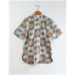 ALEXANDER YAMAGUCHI アフリカンファブリックシャツ  グレー メンズ OS-01S/S(GRY/M) 