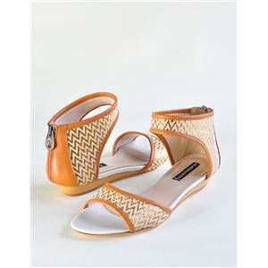 CLAUDIA CIUTI WEDGE SANDAL　ライトブラウン×ゴールド JACQUI(BEG/36) 