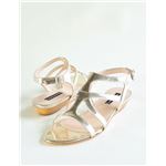 CLAUDIA CIUTI STRAPPY SANDALS シルバー JEANETTE(MET/36) 