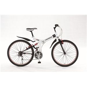 折畳自転車 CHEVROLET（シボレー）ハイテンWサス FD-MTB26WH 18段ギア付