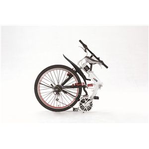折畳自転車 CHEVROLET（シボレー）ハイテンWサス FD-MTB26WH 18段ギア付