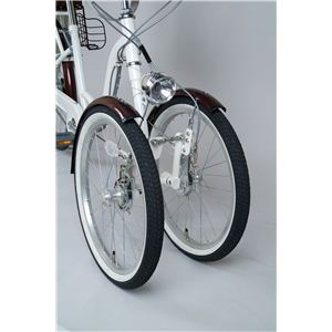 【チャイルドシート・バスケット付き】Bambina（バンビーナ） 三輪自転車　完全組立済 ホワイト MG-CH243RB
