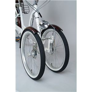 【バスケット付き】Bambina（バンビーナ）　三輪自転車　完全組立済　ホワイト MG-CH243B