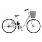 SUISUI 26インチ電動アシスト軽快車 ホワイト KH-DCY01-3 WH