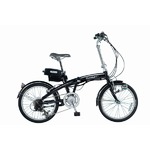 SUISUI 20インチ電動アシスト折畳自転車 ブラック KH-DCY03 BK