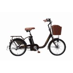 SUISUI 20インチ電動アシスト軽快車 ブラウン KH-DCY700 BR