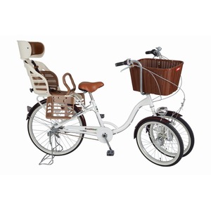 Bambina リアチャイルドシート・バスケット付 三輪自転車 MG-CH243RB